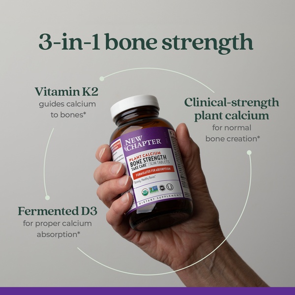 A clean, educational ad creative featuring a hand holding a supplement bottle with clear text overlays explaining key ingredient benefits.